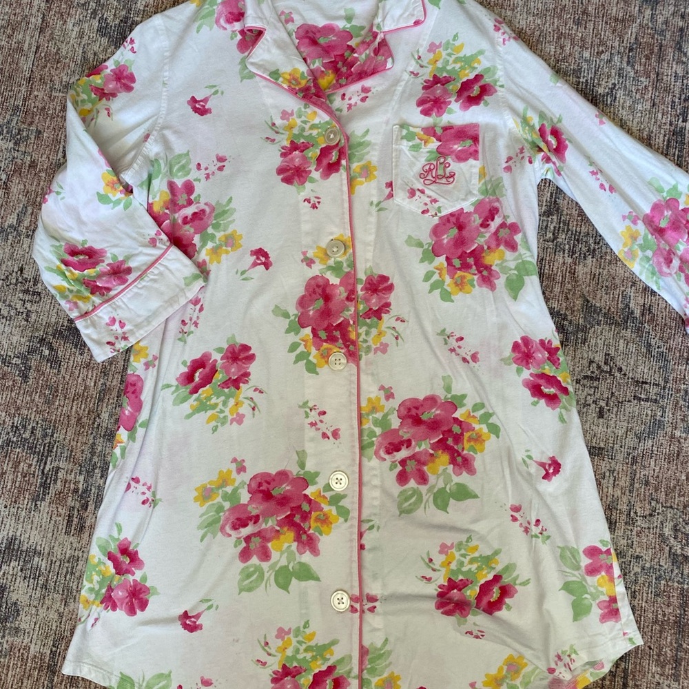 ***SOLD***Ralph Lauren Floral Nightshirt